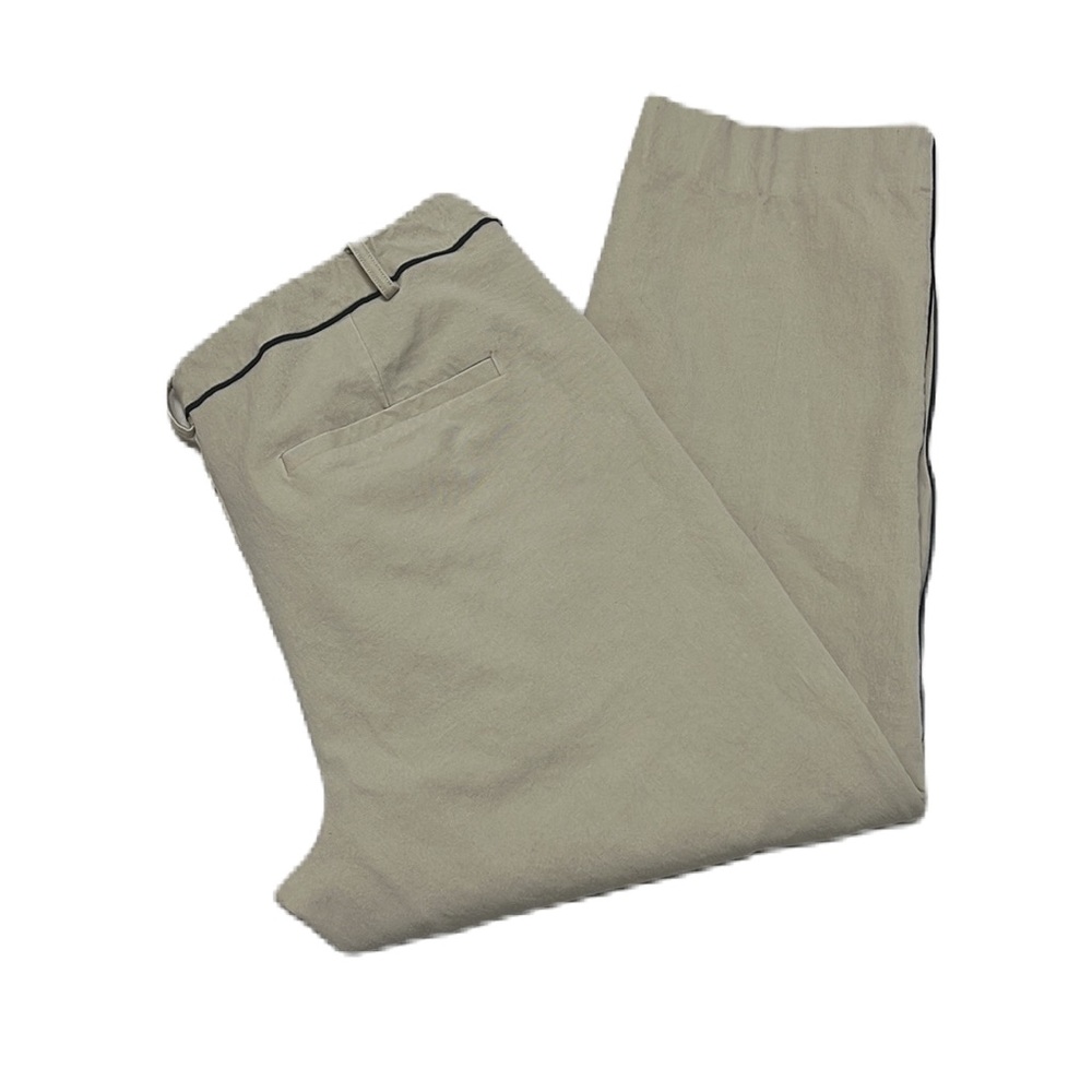 Lysse New York, Beige and Black, Belt Loops, Pull On Ankle Pants Size XL